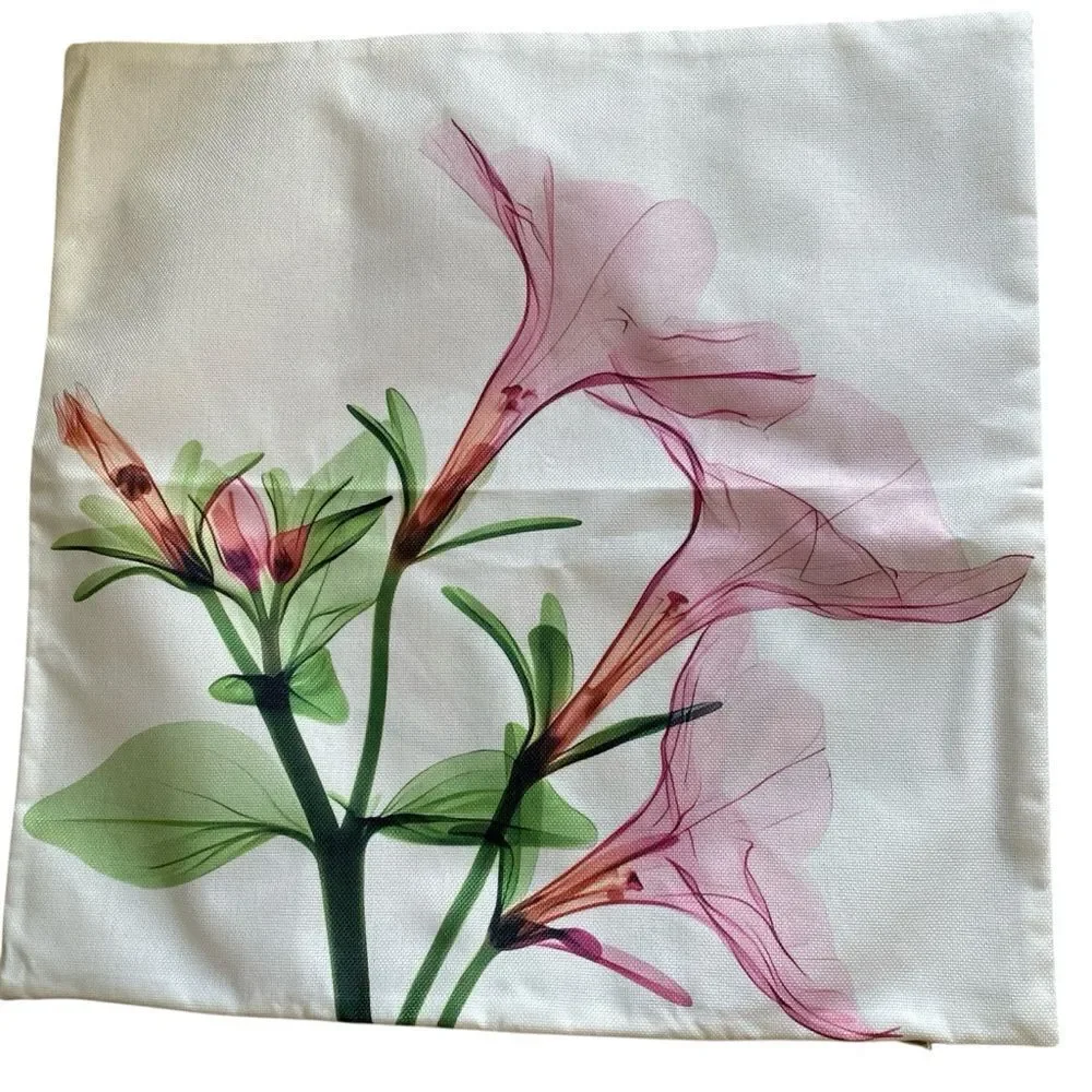 3 Floral Print Decorative Pillow Covers NWOT